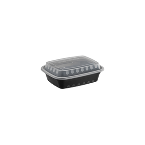 Wise Rectangular Plastic Container with Lid – 12 oz