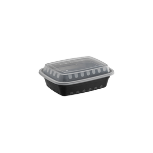 Wise Rectangular Plastic Container with Lid – 16 oz