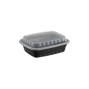 Wise Rectangular Plastic Container with Lid – 24 oz