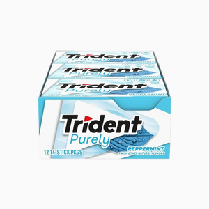 Trident Purely Sugar Free Gum Peppermint Flavor