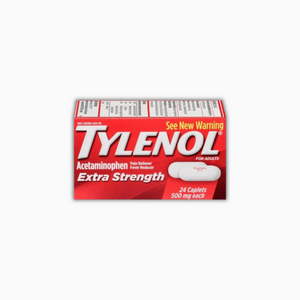 Tylenol Extra Strength – 24 CT Bottle | Fast-Acting Pain Relief