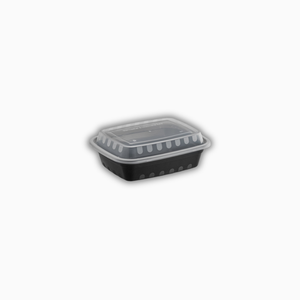 Wise Rectangular Plastic Container with Lid – 12 oz