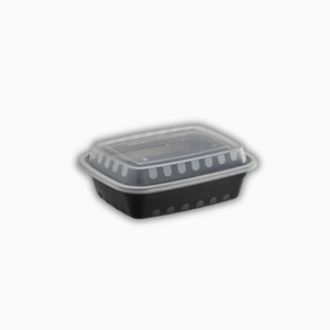 Wise Rectangular Plastic Container with Lid – 24 oz