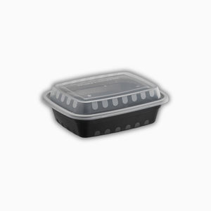 Wise Rectangular Plastic Container with Lid – 32 oz