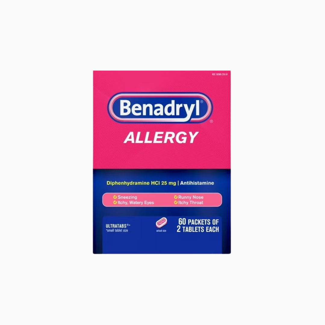 Benadryl Allergy – 60 CT | Antihistamine Allergy Relief Tablets