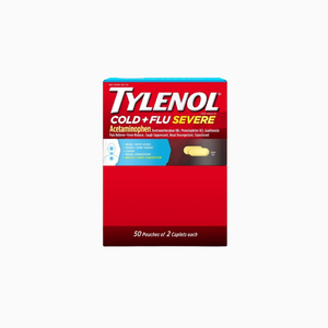 Tylenol Cold + Flu Severe – 50 Caplets | Multi-Symptom Relief