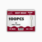 Wise PP Heavy Weight White Spoons – 10 Poly Bags / 100 Pcs Each