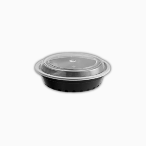 Wise Round Plastic Container with Lid – 6"