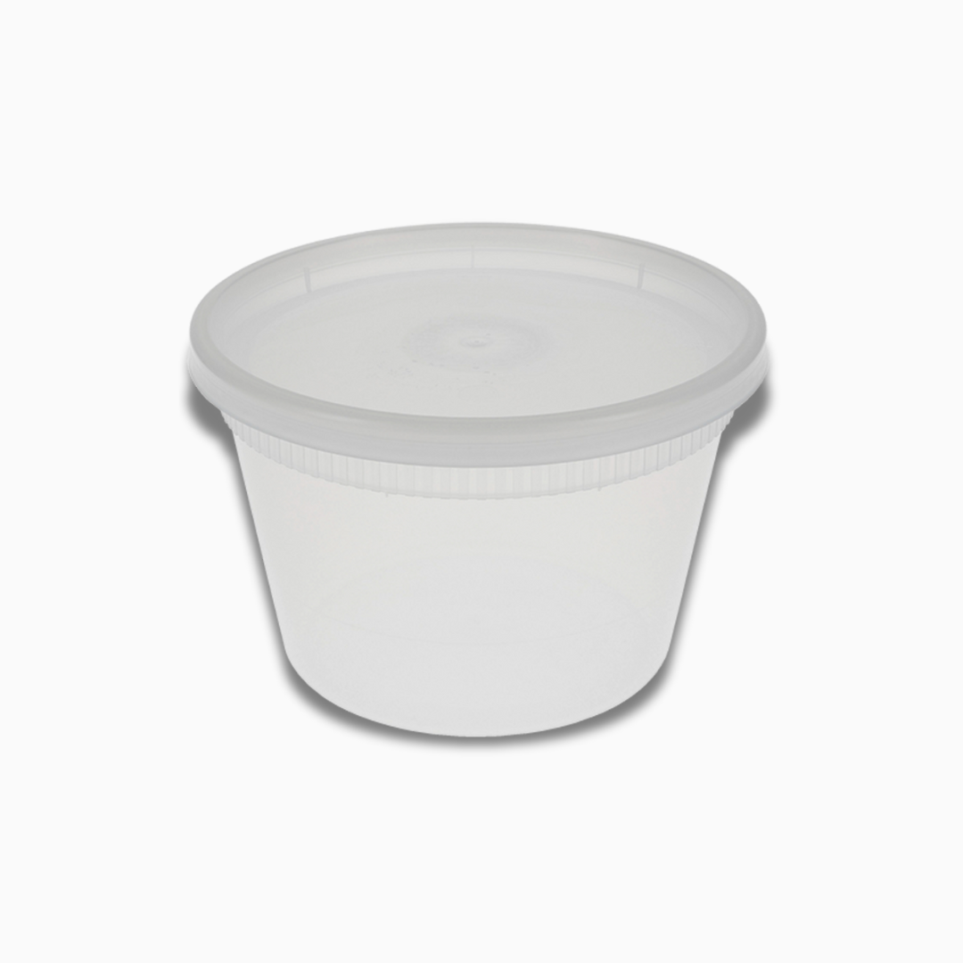 Wise 16 oz durable leak-proof clear deli container with lid