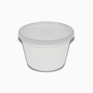 Wise 16 oz durable leak-proof clear deli container with lid