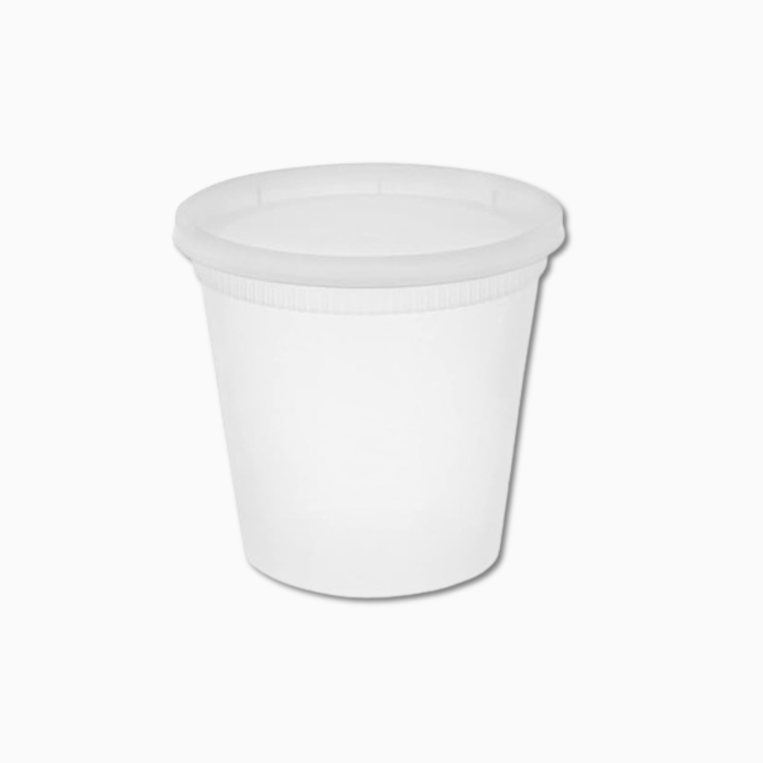 Wise 24 oz leak-proof clear deli container with tight lid