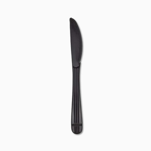 Wise PP Heavy Weight Black Individually Wrapped Knife Single – 1000 Count