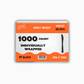 Wise PP Heavy Weight Black Individually Wrapped Knife Single Case – 1000 Count