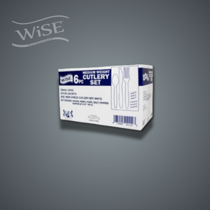 Wise PP White 6PC Cutlery Set - 250CT Case