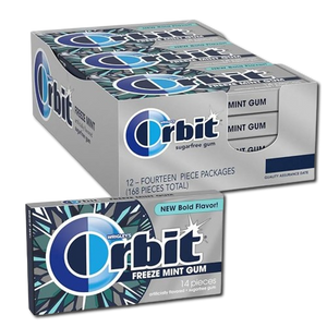 Wrigley's Orbit Chewing Freezy Mint Gum 14 pieces