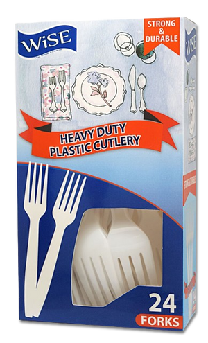 avy Duty Disposable Fork Sets 24 PCS