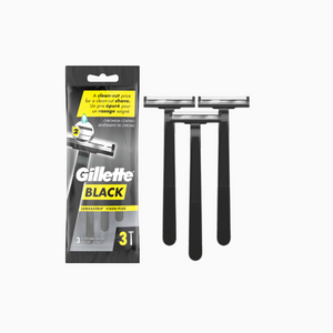 Gillette Black Disposable Razors for Men  – 4 Pack