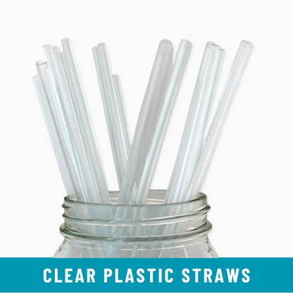 Wise Clear Plastic Individually Wrapped Straws – 500 Count
