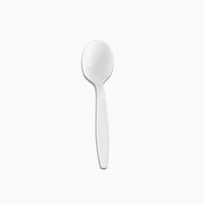 Wise PP Medium Weight White Bulk Packing Soup Spoons – 1000 Count