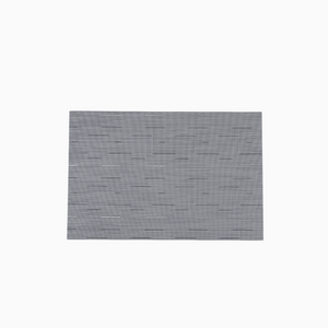 Silver | Woven Textured Vinyl Placemats - Set of 4