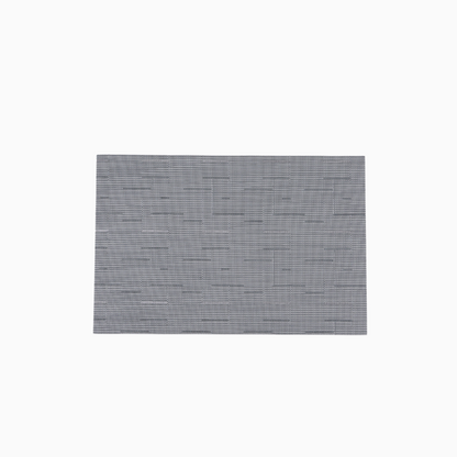 Silver | Woven Textured Vinyl Placemats - Set of 4