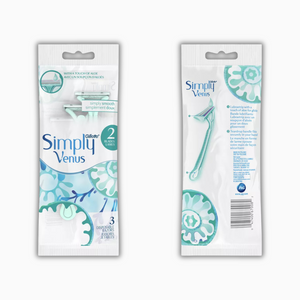 Venus Women’s 2-Blade Disposable Razors – 4 Pack