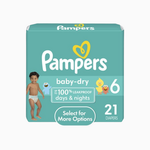 Pampers Diapers Size 6 - 21 Count | Maximum Absorbency for Older Babies