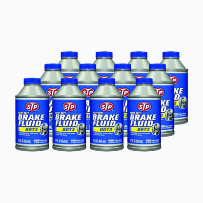 STP Heavy Duty Brake Fluid – DOT 3 – 12 oz (6 Count)