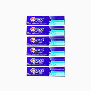 Crest 3D White 3-in-1 Whitening Toothpaste – 2.3 oz (6 Pack)