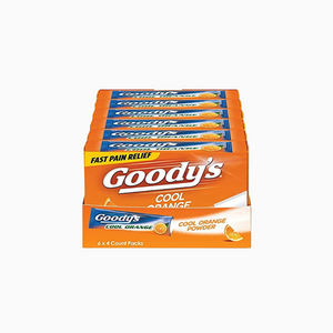 Goody's Headache Powder – Orange Cool (6 Pack, Fast Pain Relief)