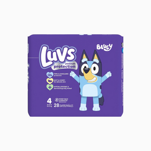 Luvs Diapers Size 4 - 28 Count | All-Night Leak Protection for Active Babies
